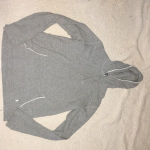 Grey polo hoodie